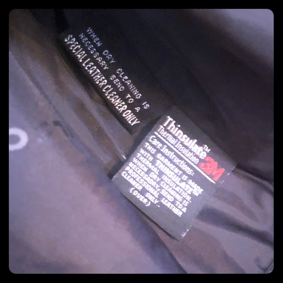 Wilsons Leather Jacket 🧥w/ Suede Paisley Print - Picture 7 of 7